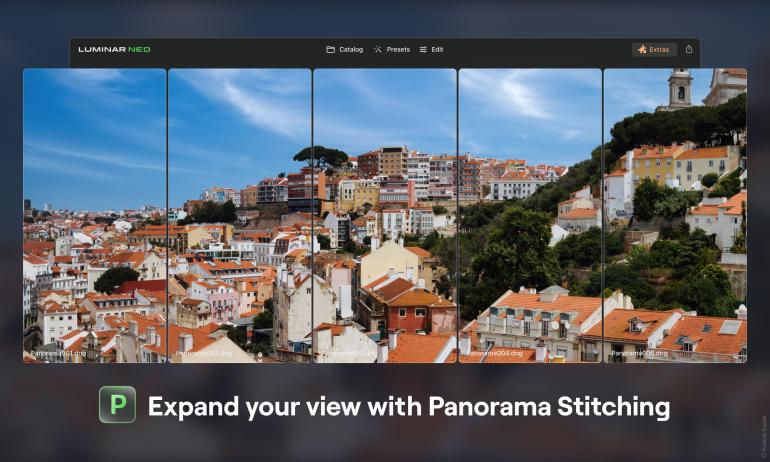 Skylum ergänzt den KI-Fotoeditor Luminar Neo um eine neue Erweiterung: Panorama Stitching.