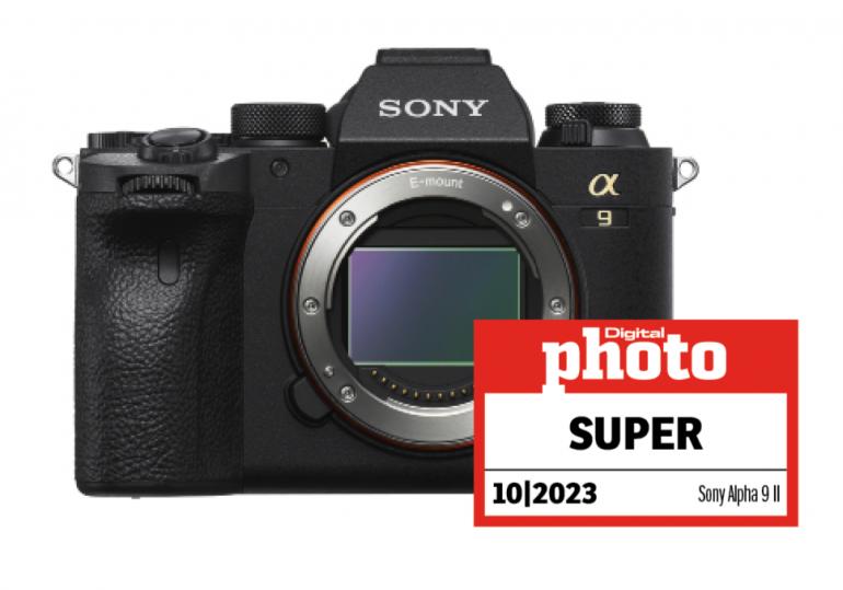 Sony Alpha 9 II mit Testlogo