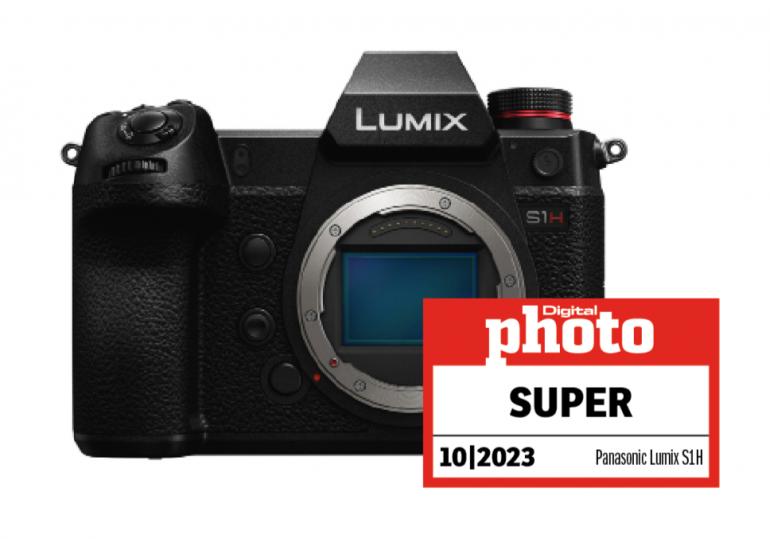 Panasonic Lumix S1H mit Testlogo