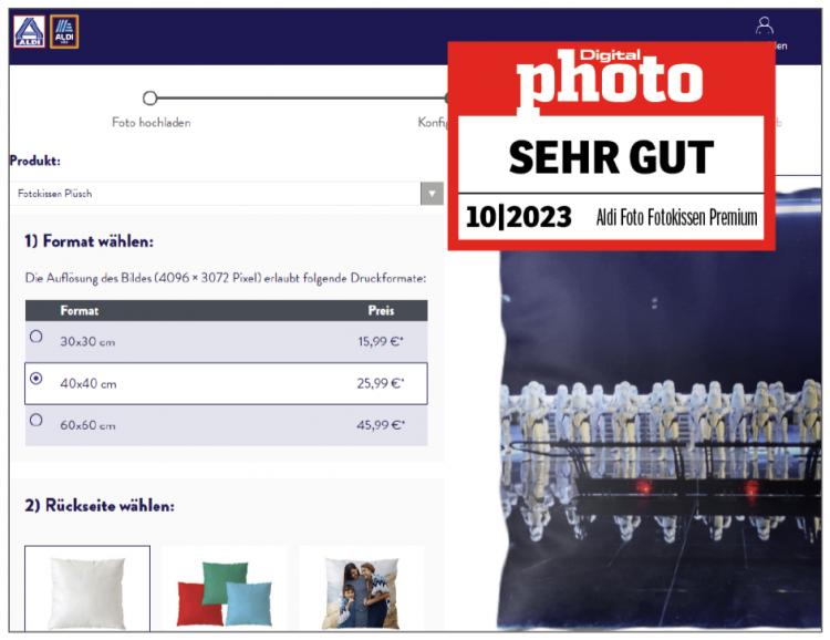 Testergebnis Aldi Foto Fotokissen Premium
