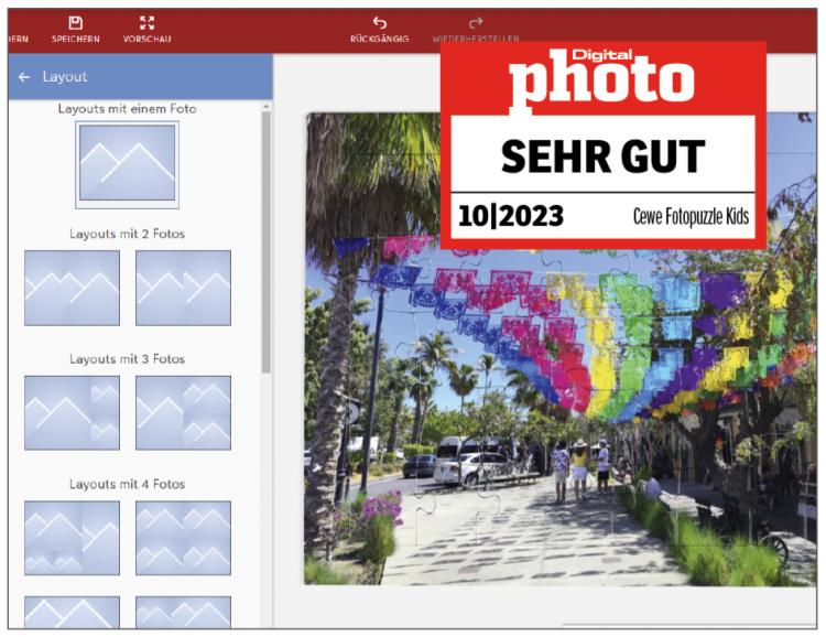 Testergebnis Cewe Fotopuzzle Kids