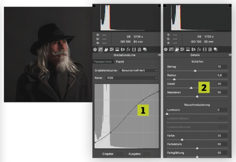 Rembrandt-Porträts in 7 Schritten mit Photoshop optimieren
