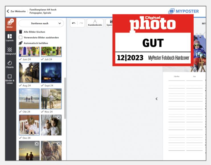 MYPOSTER Fotobuch Testergebnis