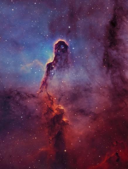 Elephant’s Trunk Nebula in DreamsPlease HOO | ZWO ASI2600MC Pro | TS-Optics 200mm/8&quot; ONTC f/4.5 Newtonian Antlia 3nm Narrowband H-alpha 2&quot; | 39 × 3 Min. | RGB (Gain 0) + 43 × 5 Min. Ha+Oiii (Gain 100) | 1035mm | f/5.1 | 03.11.2022