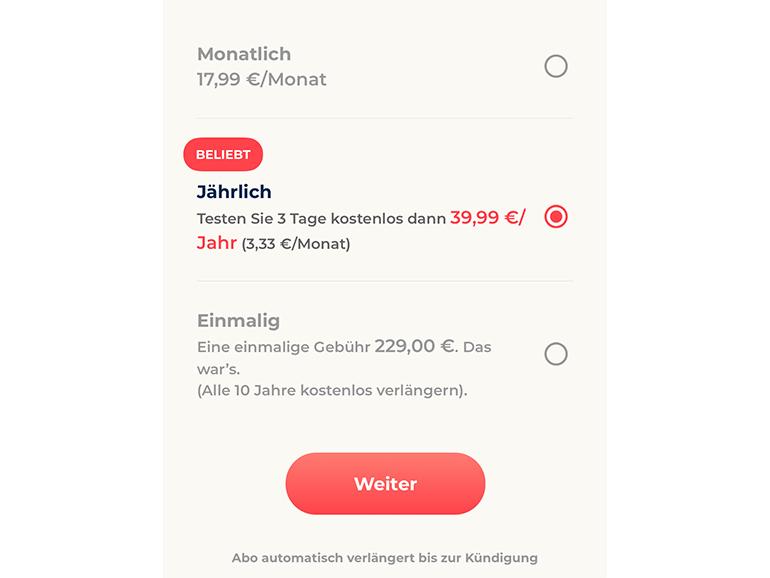 Teurer Spaß, in diesem Fall aber tatsächlich mit Mehrwert: die App Photomyne. Andere Apps sind oft teurer – und leisten dabei weniger.