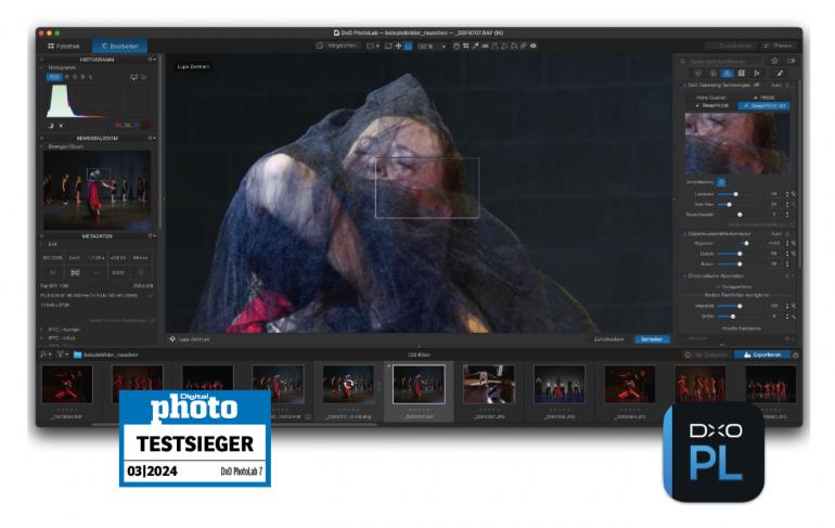 DxO PhotoLab 7: Bewertung mit Testlogo