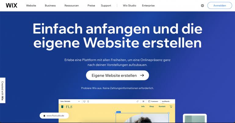 Jetzt loslegen und eigene Website erstellen