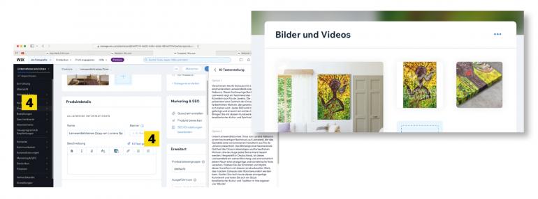 Artikeldetails und KI-Texte