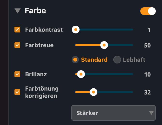 Gewollt anders? Die Regler in Radiant muss man häufig erstmal „erkunden“.