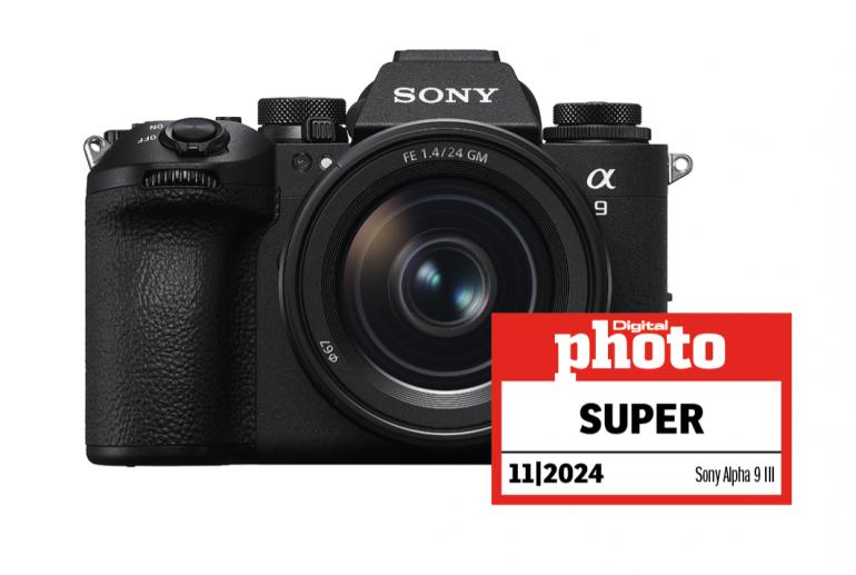 Sony Alpha 9 III mit Testlogo