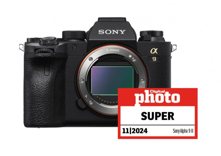 Sony Alpha 9 II mit Testlogo