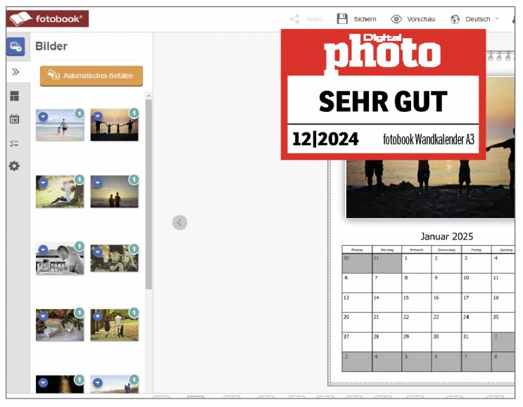 Fotobook Fotokalender Testergebnis
