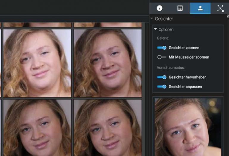 Gesichter zoomen