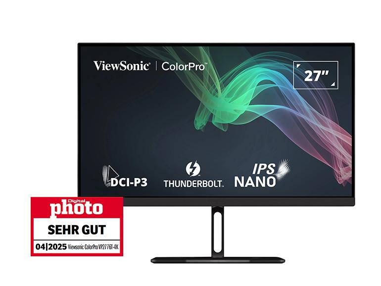 Der begeistert Viewsonic ColorPro VP2776T-4K mit hoher Farbtreue und hochwertiger Verarbeitung.