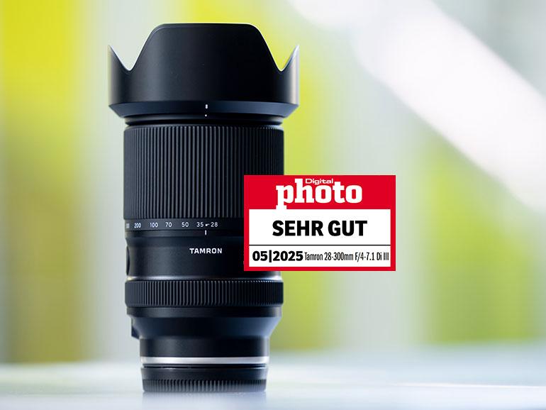 Für ein Universalzoom mit solch einem großen Brennweitenbereich ist das Tamron 28-300mm F/4-7.1 Di III VC VXD mit einem Gewicht von nur 610 Gramm ungewöhnlich leicht.