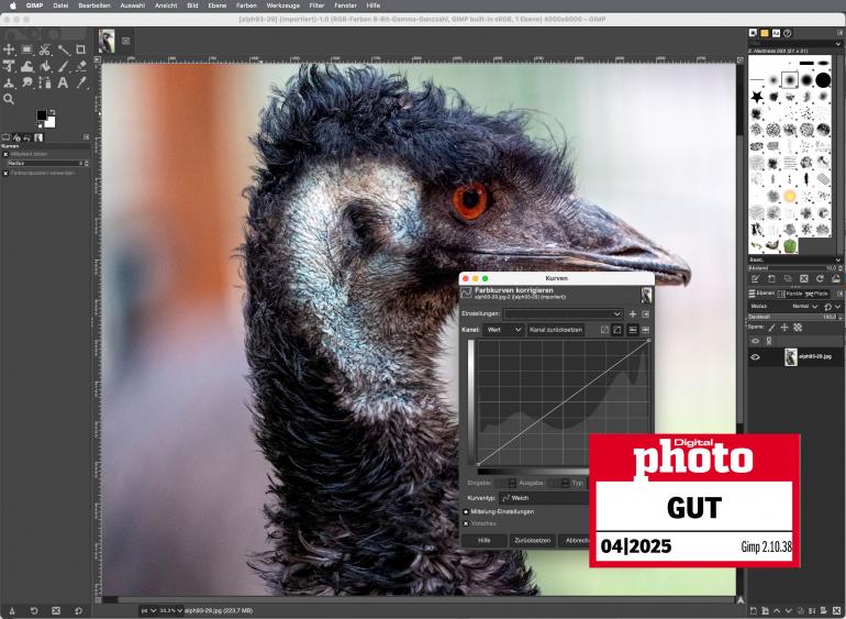 Für Puristen – Gimp bietet viel, aber das klappt nur mit Einarbeitungszeit.