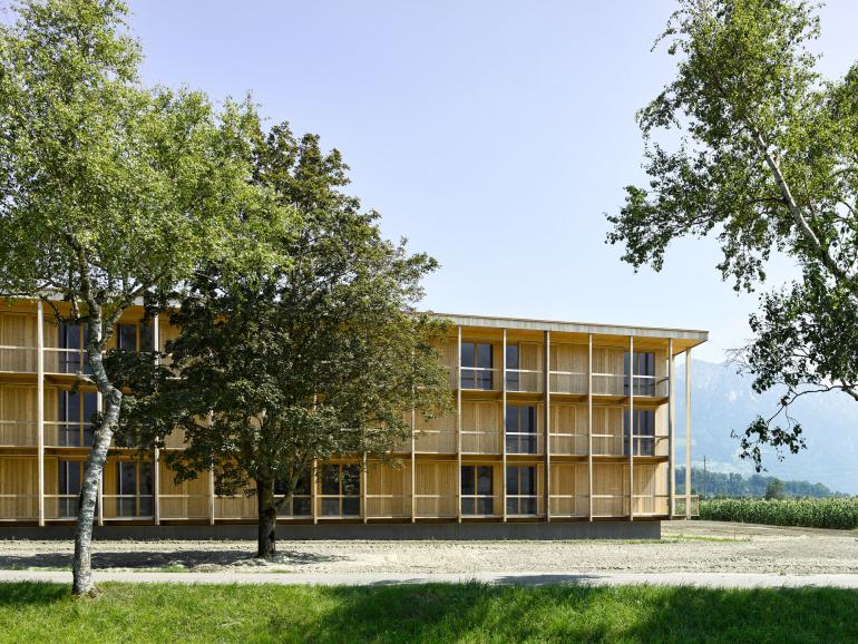 Landwirtschaftliches Zentrum Salez, Schweiz von Andy Senn Architekt.