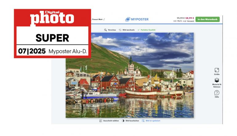 Myposter Alu-Dibond Testergebnis