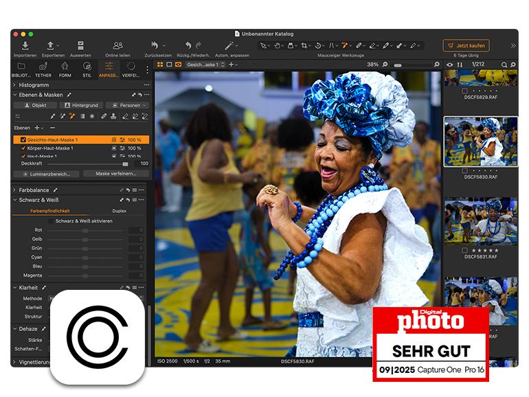 Capture One Pro Testergebnis