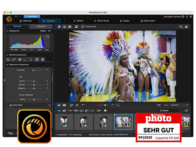 Cyberlink Photo Director 365 Testergebnis