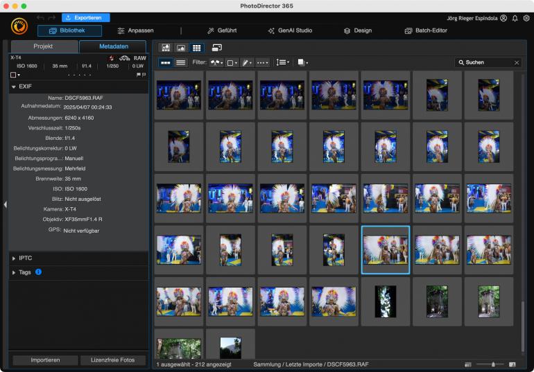 Die Fotoverwaltung im Photo Director ist schnell und bietet zahlreiche, teils automatisierte Sortierfunktionen.