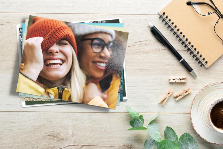 Fotoabzüge werden auf Premium-Fotopapier gedruckt.