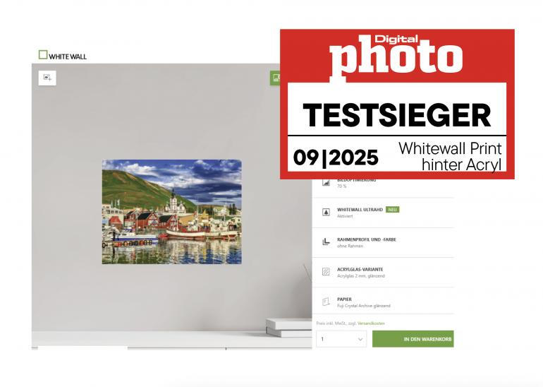 WhiteWall Acryl kaschiert Testergebnis