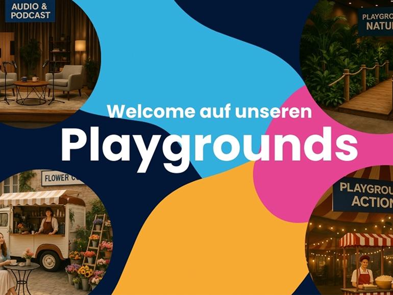 Erleben Sie die Playgrounds der Imaging World: Jede Kulisse lädt Sie ein, Technik auszuprobieren, Motive zu entdecken und eigenen Content zu produzieren.
