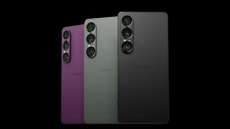 Sony bietet das Xperia 1 VII in drei Gehäusefarben an.