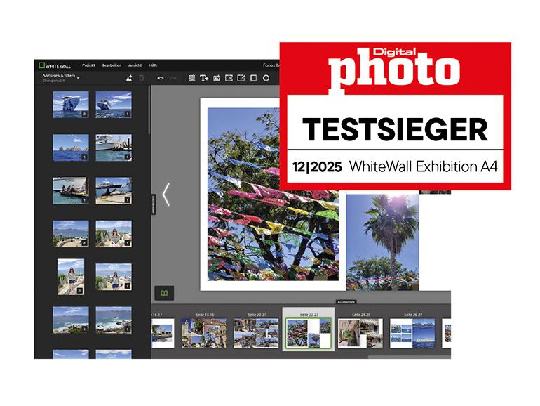 WhiteWall Exhibition A4 Bildband Testergebnis