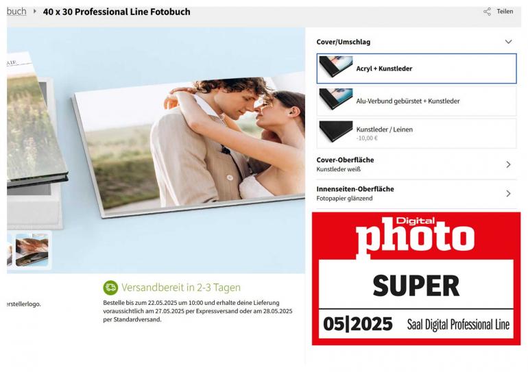 Saal Digital Fotobuch Testergebnis