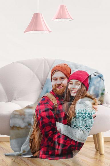 Das große Kuscheln: Das Lieblingsmotiv als Decke, nicht nur zur Weihnachtszeit.