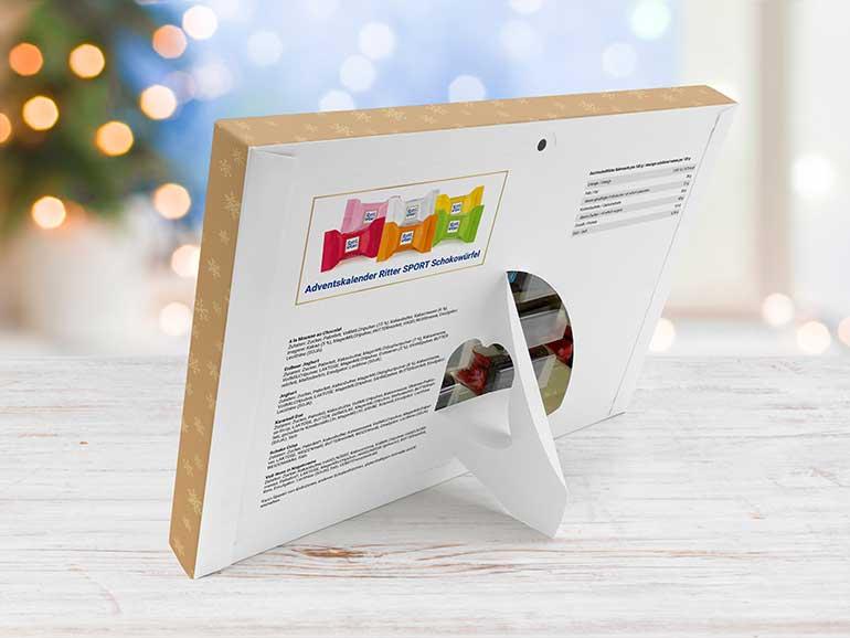 Alle Kalender sind dank integriertem Aufsteller auch auf dem Tisch platzierbar.