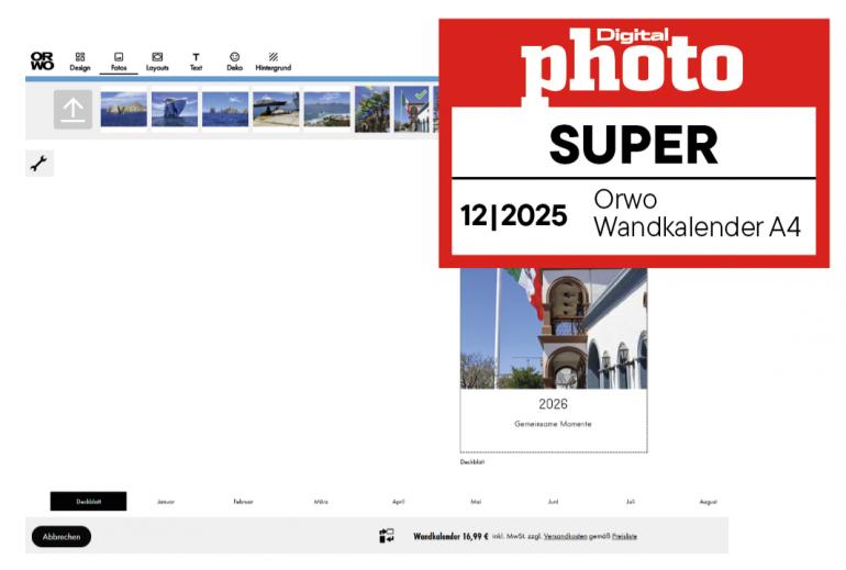 Orwo Echtfotokalender Testergebnis