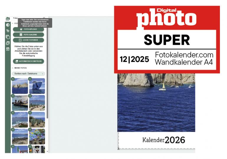 Fotokalender.com Digitaldruck-Kalender Testergebnis