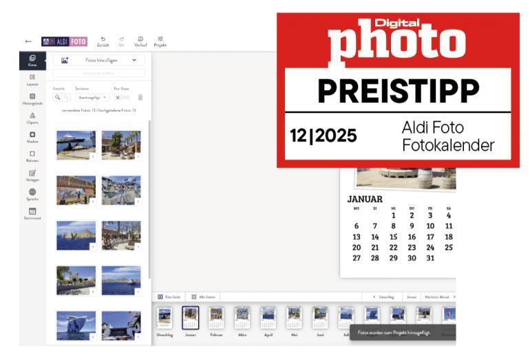 Aldi Foto Digitaldruck-Kalender Testergebnis