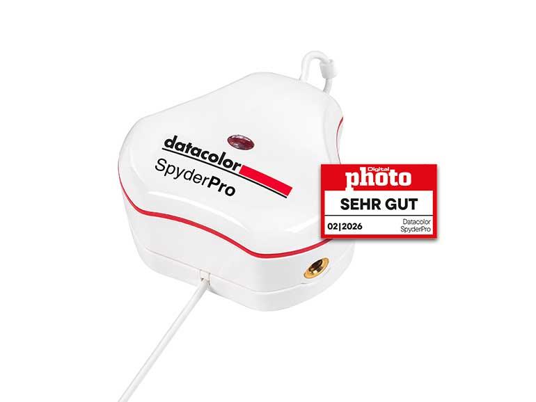 Hochpräzise Farbjustierung – der SpyderPro misst und justiert Farben an nahezu jedem Display.