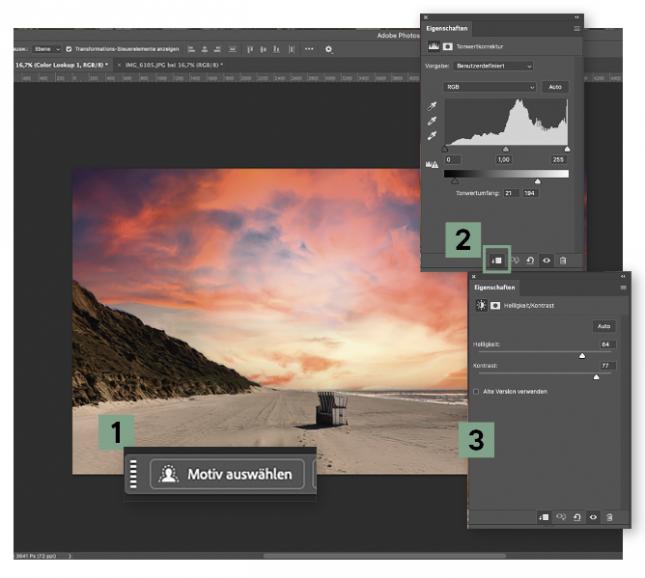 Strandkorb korrigieren