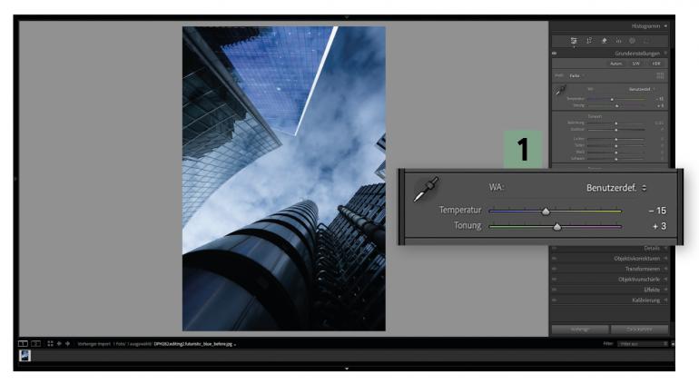 Futuristischer Look für Stadtfotos dank Lightroom Classic: nur 5 Schritte