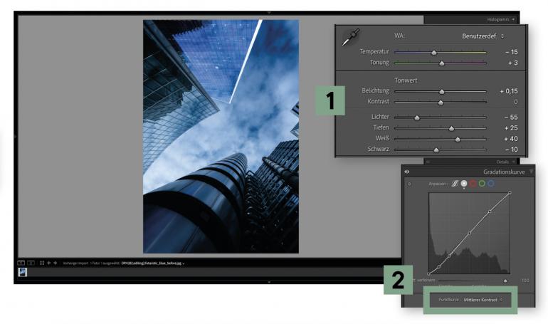 Futuristischer Look für Stadtfotos dank Lightroom Classic: nur 5 Schritte