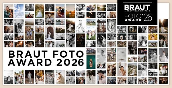 Der Braut Foto Award zeichnet jedes Jahr herausragende Arbeiten aus der professionellen Hochzeitsfotografie aus – gesucht werden emotionale Momente, kreative Perspektiven und authentische Geschichten rund um den Hochzeitstag.