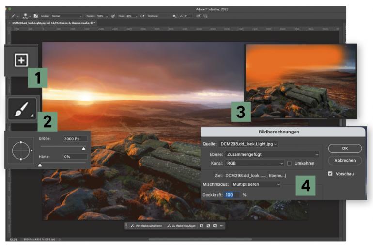 Licht in Landschaften gezielt inszenieren: 4 Schritte in Photoshop