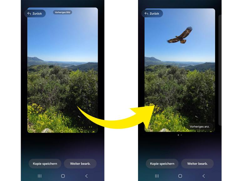 Die nahtlos integrierte Bildgenerierung im Samsungs S26 Ultra hilft der Realität schnell auf die Sprünge, mit erstaunlich guten Resultaten.