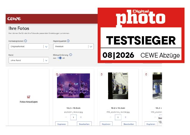 Cewe Fotoabzüge Testergebnis