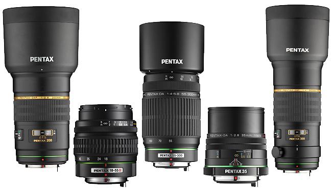 Parallel: Objektiv-Ausbau bei Pentax