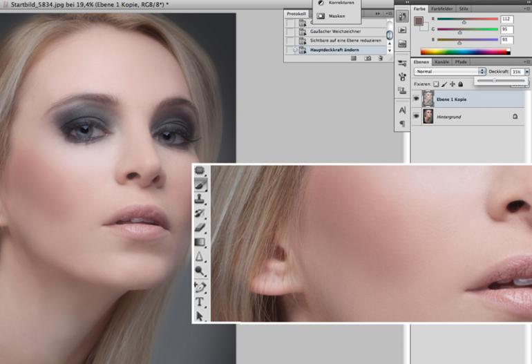 Beauty-Postproduktion mit Photoshop