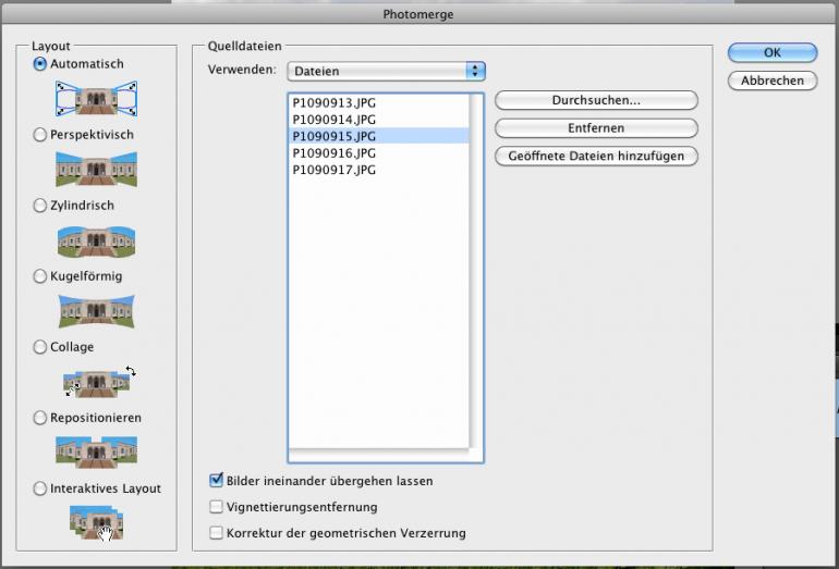 Photoshop Elements 9: Filter & Panoramen