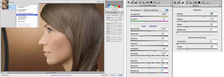 Beauty-Retusche: Haare glätten mit Photoshop