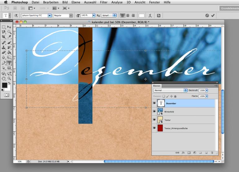 Kalender mit Photoshop gestalten