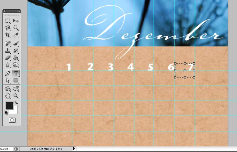 Kalender mit Photoshop gestalten